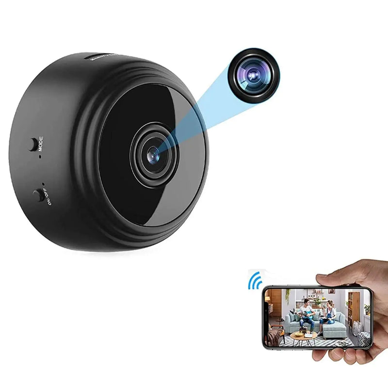 Kit 2 Mini Câmera A9 Sem fio 1080p Monitoramento Segurança campo de perto Visão Noturna