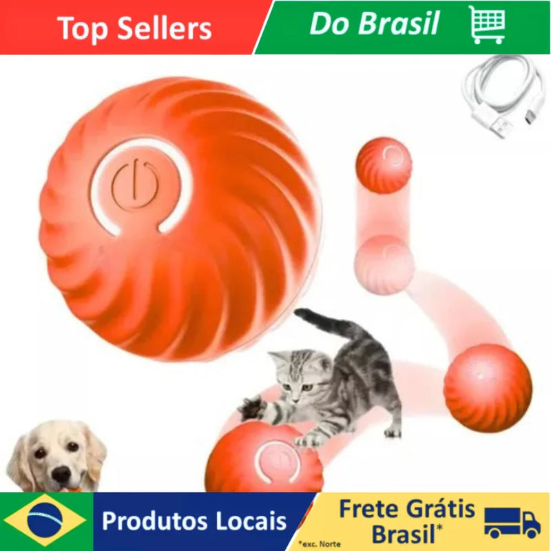 Electric Interactive Vibratory Ball Pet Toy for Dogs and Cats-Rotation 360 ° Rechargeable USB
