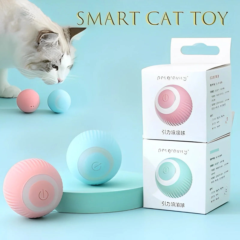 Gato Bola Brinquedo Elétrico Automático Rotação USB Recarga Brinquedos Interativos Interessante Gatinho Cão Acessórios