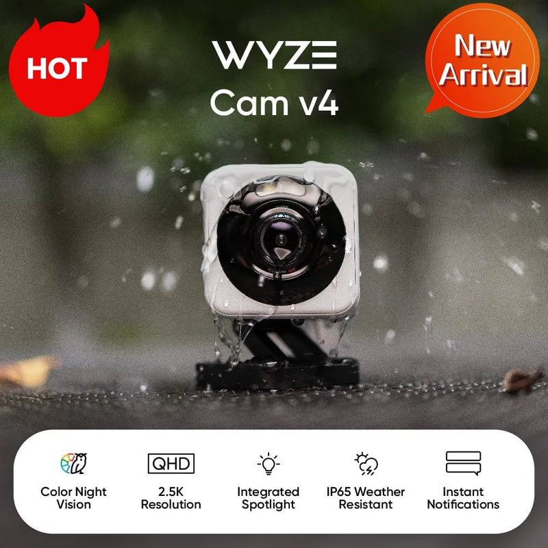 Wyze Cam v4, 2K Wi-Fi Smart Home Security Camera