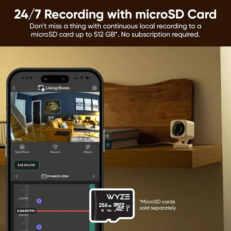 Wyze Cam v4, 2K Wi-Fi Smart Home Security Camera