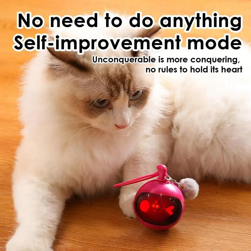 Indoor Cat Play Ball Automatic Moving Rolling Ball For Indoor Cats Rechargeable Touch Activated Rolling Ball Kitten Toys For