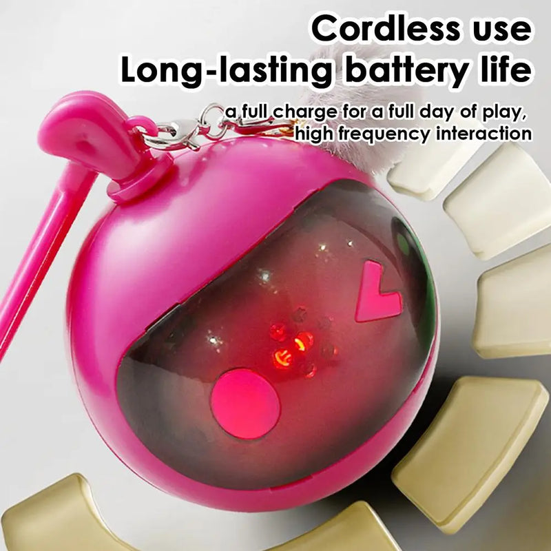 Indoor Cat Play Ball Automatic Moving Rolling Ball For Indoor Cats Rechargeable Touch Activated Rolling Ball Kitten Toys For