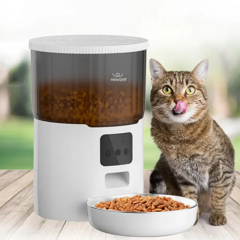 4L Automatic Pet Feeder For Cats WiFi Smart Swirl Slow Dog Feeder With Voice Recorder Large Capacity Timing Cat Food Dispenser
